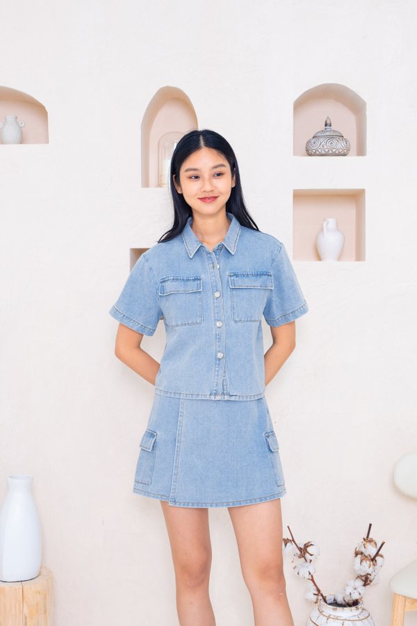 Wendy Denim Set In Light Wash