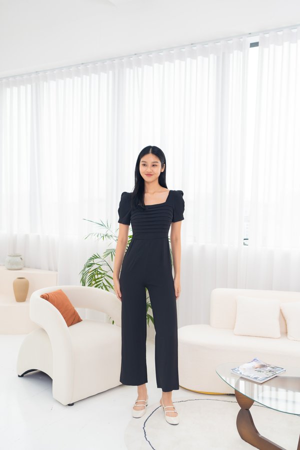 Kerri Sleeve Jumpsuit In Black