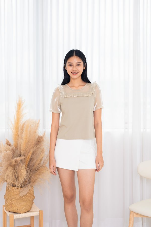 Maise Orangza Top In Khaki