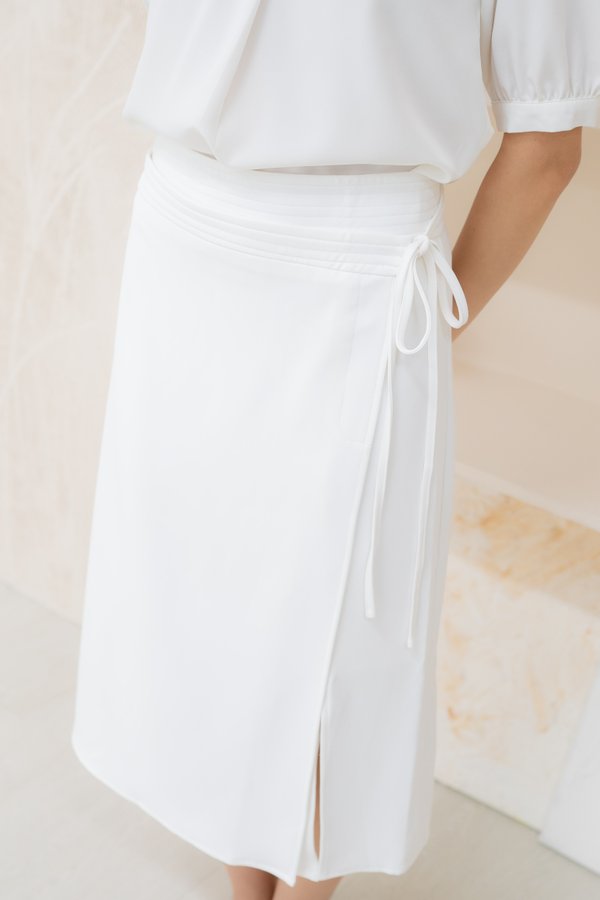 Nova Midi Skirt In White