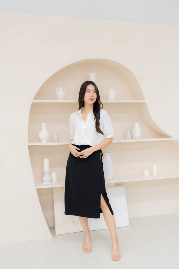 Nova Midi Skirt In Black