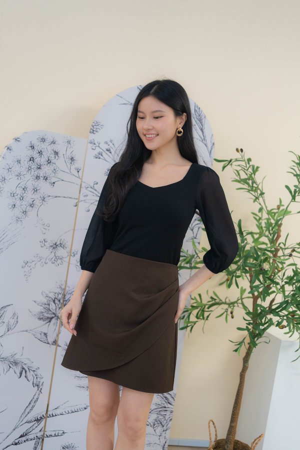 Ayla Padded Top In Black