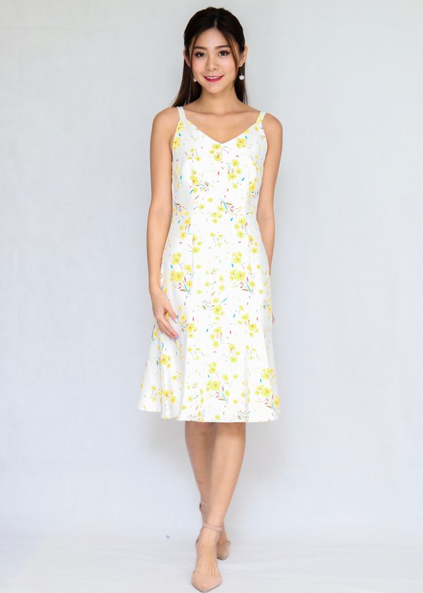 Candied Yellow Floral Dress