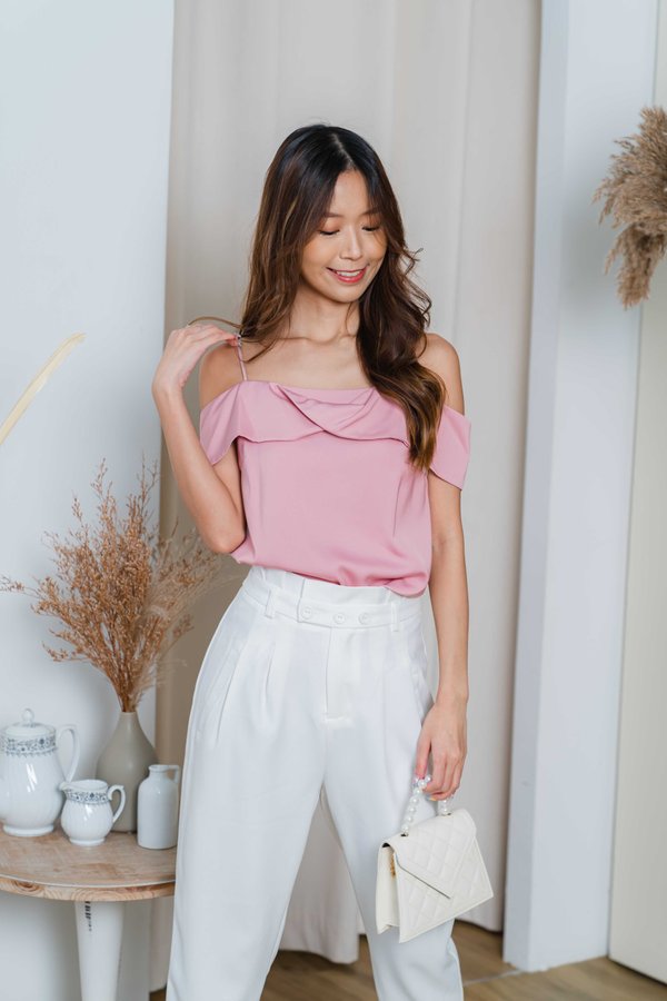 Lizzie Tapered Pants In White