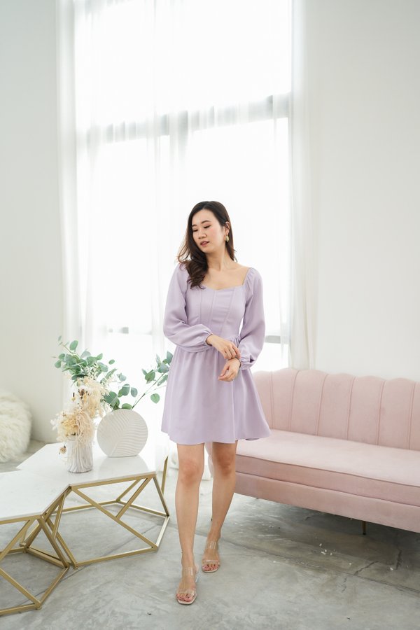 Audrey Corset Dress In Lilac