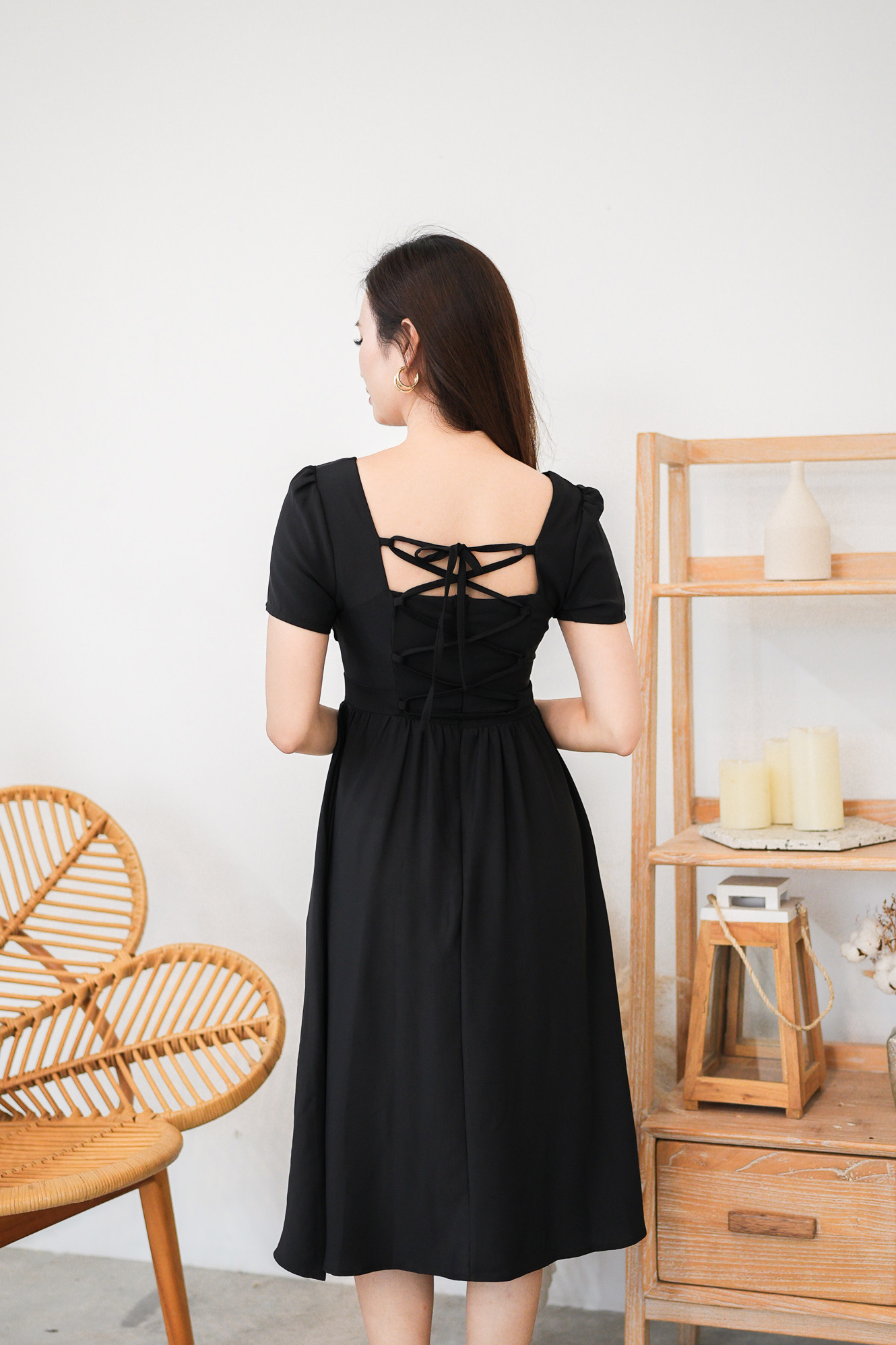 Girls black dress on sale next